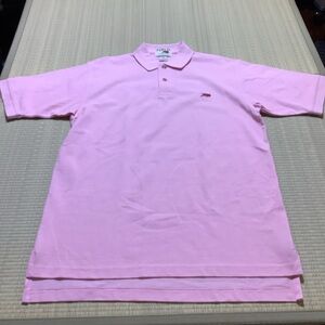 Perlis Crawfish Peruvian Cotton Pink Polo Shirt Short Sleeve Men’s Medium